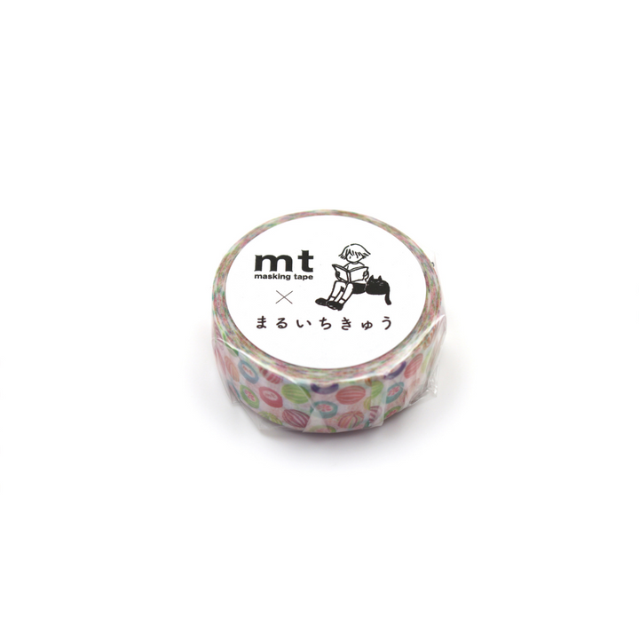 Mt x Maruichikyu Washi Tape - Candy Dot — applied on surface