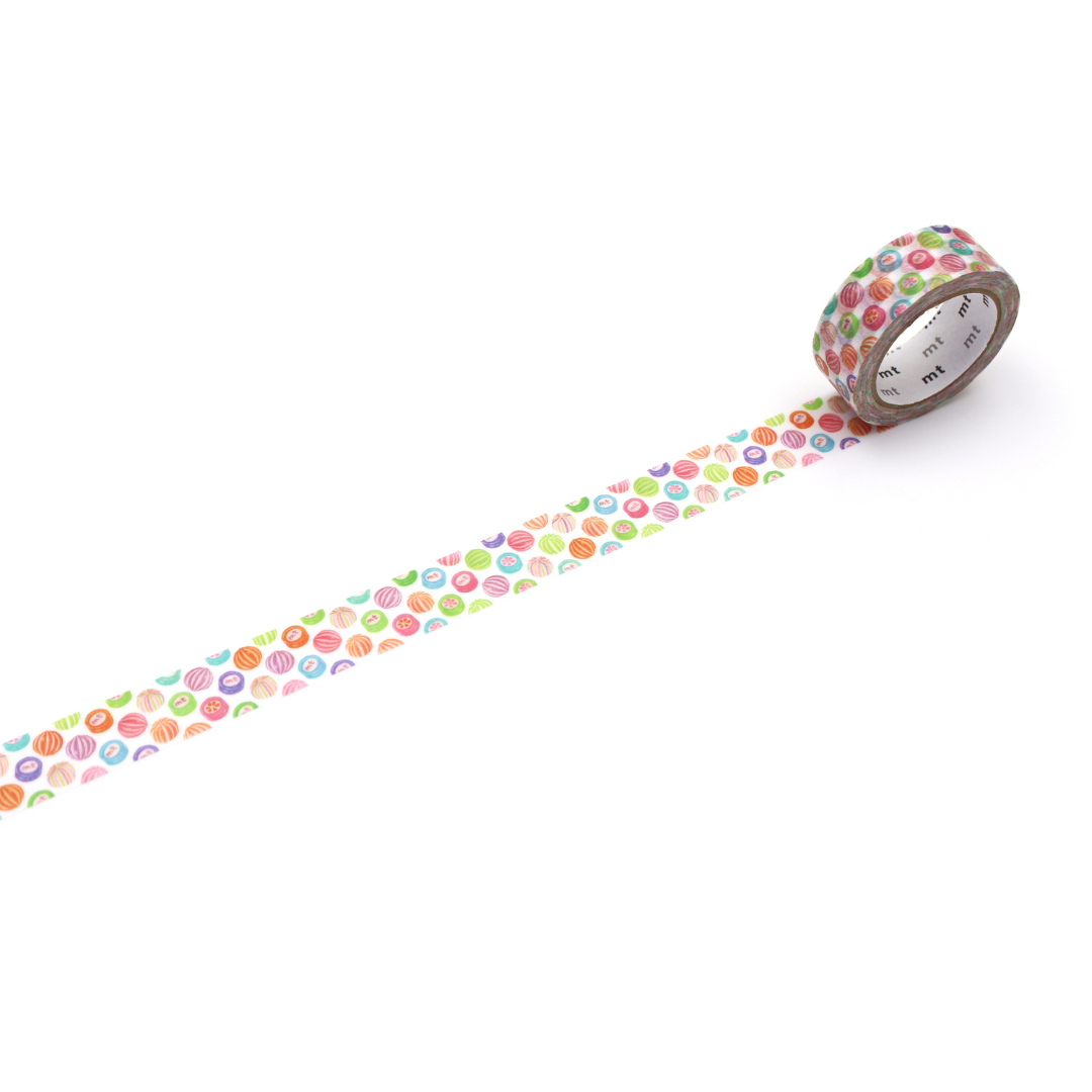 Mt x Maruichikyu Washi Tape - Candy Dot — pattern detail