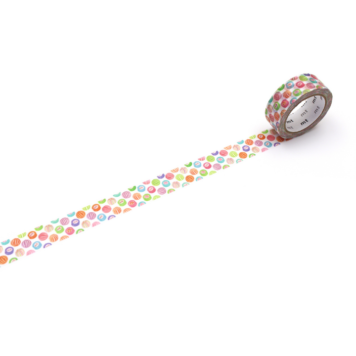 Mt x Maruichikyu Washi Tape - Candy Dot — pattern detail