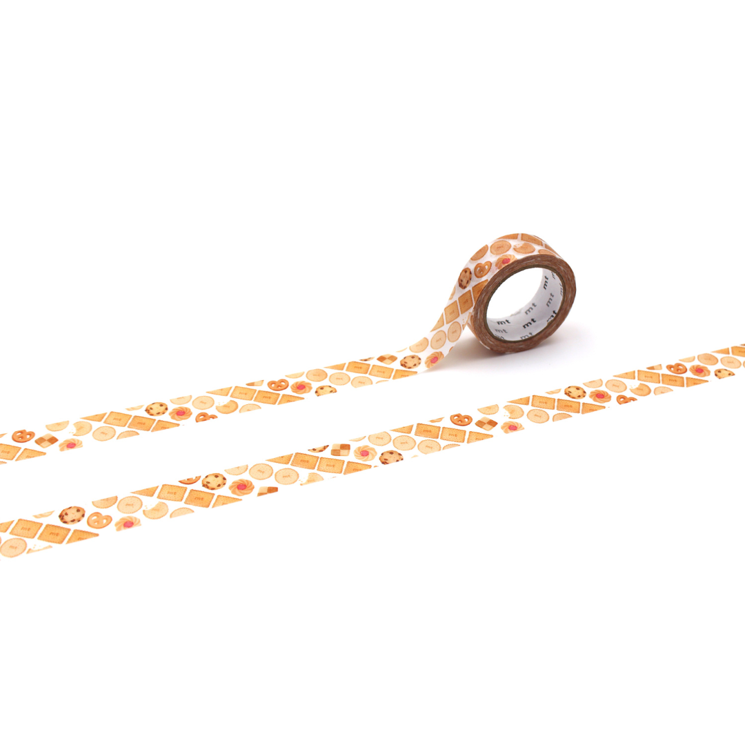 Mt x Maruichikyu Washi Tape - Cookie Stripe — roll front