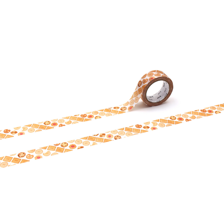 Mt x Maruichikyu Washi Tape - Cookie Stripe — roll front