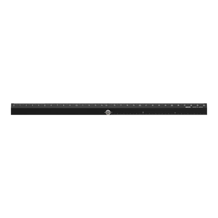 Midori Aluminum Multiple Ruler (30cm) — angle view