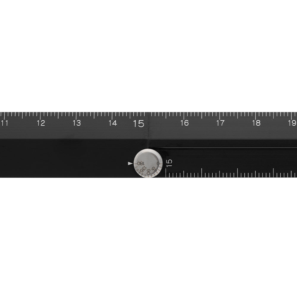 Midori Aluminum Multiple Ruler (30cm) — flat lay