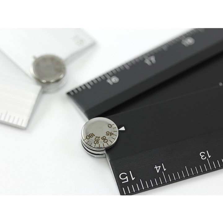 Midori Aluminum Multiple Ruler (30cm) — flat lay