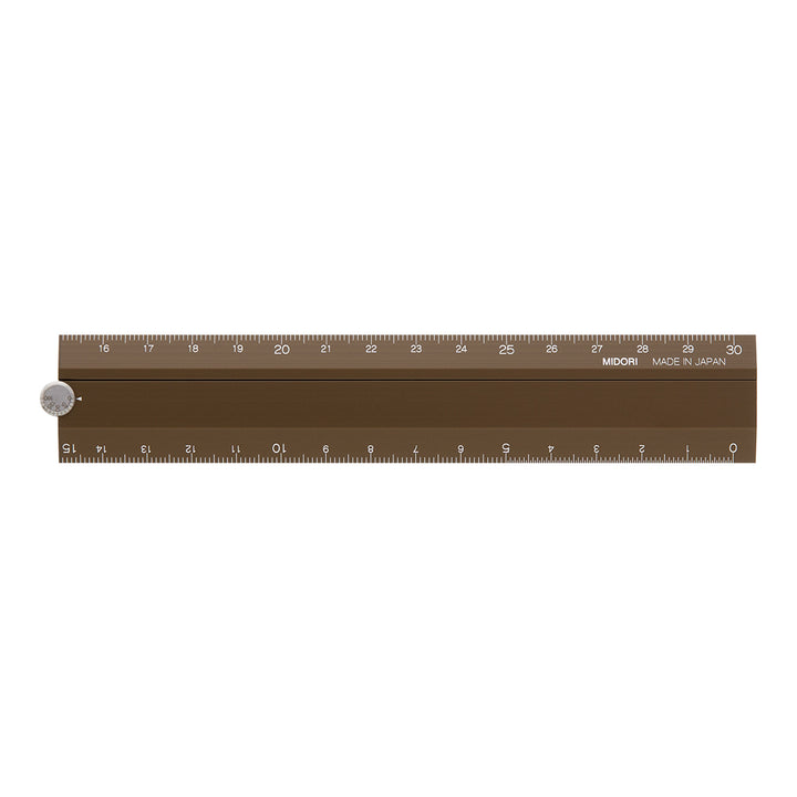 Midori Aluminum Multiple Ruler (30cm) — with packaging