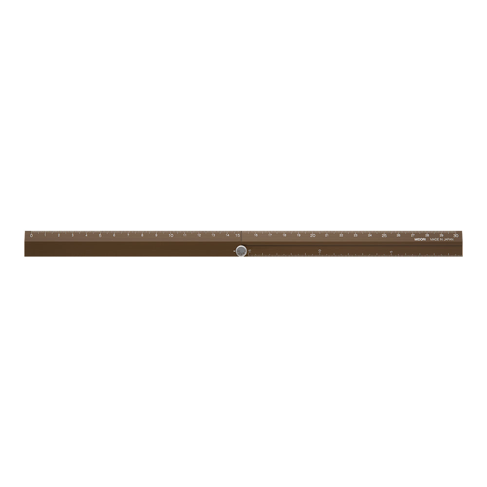 Midori Aluminum Multiple Ruler (30cm) — in use