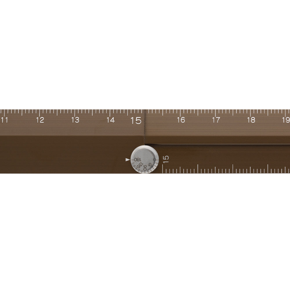 Midori Aluminum Multiple Ruler (30cm) — close-up