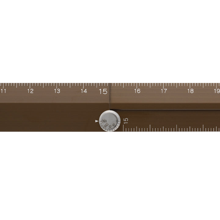 Midori Aluminum Multiple Ruler (30cm) — close-up