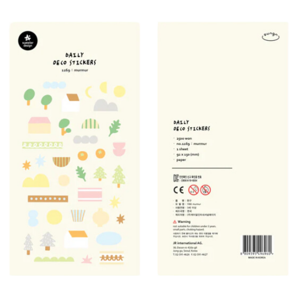 Suatelier Daily Deco Sticker - murmur — side view