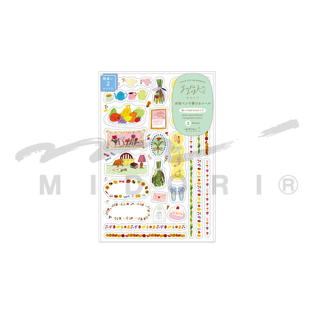 Midori Yuru Log Sticker (2 Sheets) - My Life — detail view