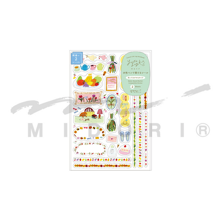 Midori Yuru Log Sticker (2 Sheets) - My Life — detail view