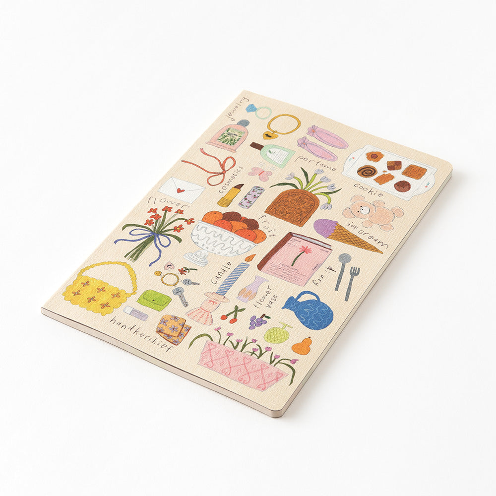 Midori Yuru Log Notebook [B6] - My Life — flat lay