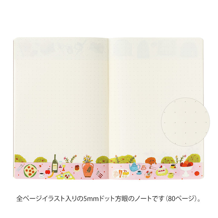 Midori Yuru Log Notebook [B6] - My Life — spine view
