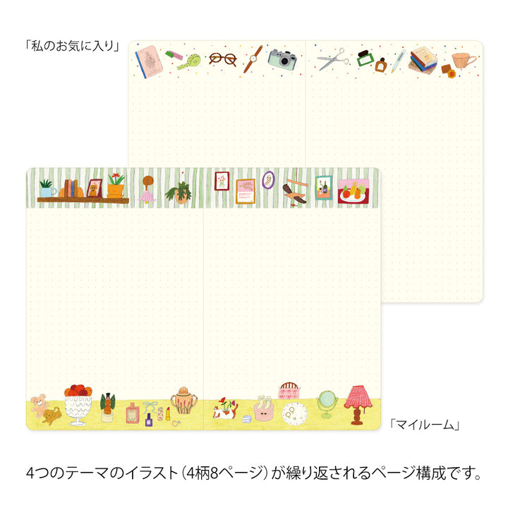Midori Yuru Log Notebook [B6] - My Life — back cover
