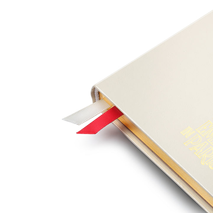 Sheaffer Emily in Paris Medium Journal 90 GSM Ink Friendly Paper with Embossed Eiffel Tower - Beige — flat lay