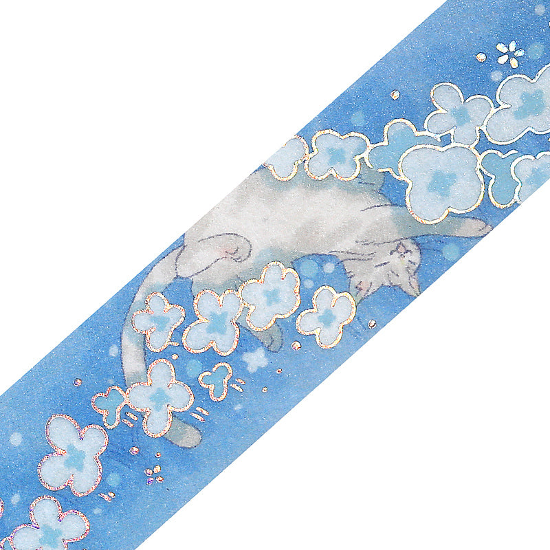 BGM Foil Stamping Masking Tape: Mysterious Journey - Nekoland — pattern detail