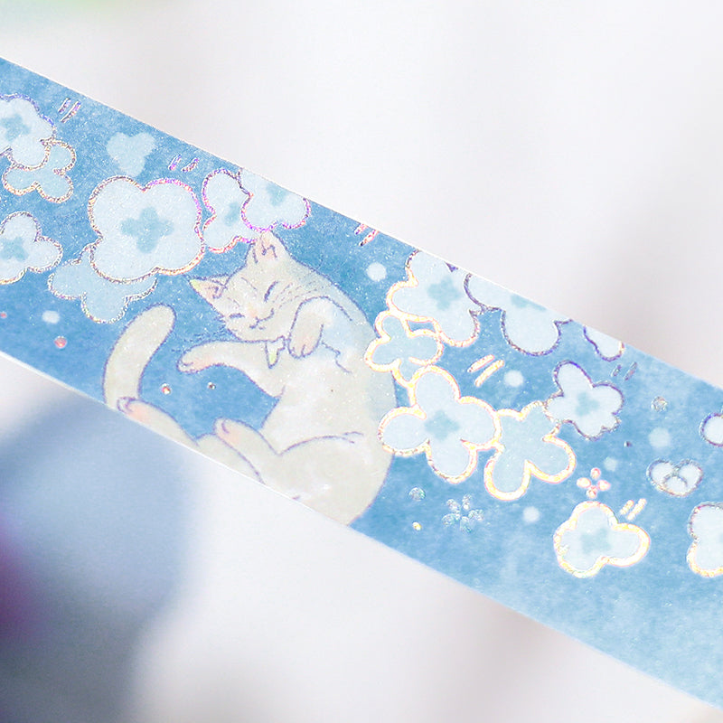 BGM Foil Stamping Masking Tape: Mysterious Journey - Nekoland — applied on surface