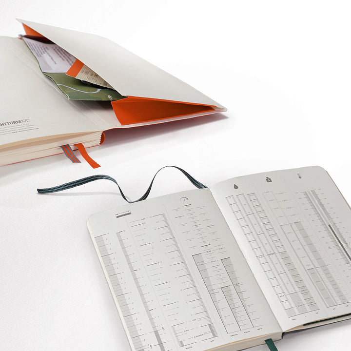Leuchtturm1917 B6+ Outlines Paperback Weatherproof Flexcover Notebook - Dotted / Signal Orange — back cover