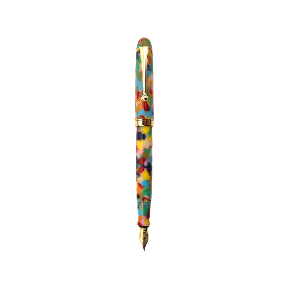 Onishi Hand Made Fountain Pen-Standard Schmidt Steel in Origami — Onishi fountain pen — precision nib writing instrument, at Cityluxe Singapore stationery store