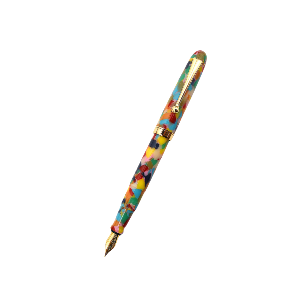 Onishi Hand Made Fountain Pen-Standard Schmidt Steel in Origami — Onishi fountain pen — precision nib writing instrument, at Cityluxe Singapore stationery store