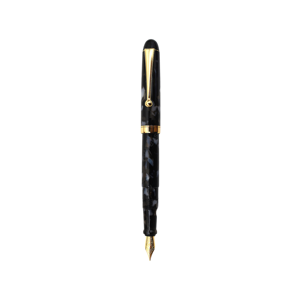 Onishi Hand Made Fountain Pen-Standard Schmidt Steel in Light In The Dark — Onishi fountain pen — precision nib writing instrument, at Cityluxe Singapore stationery store