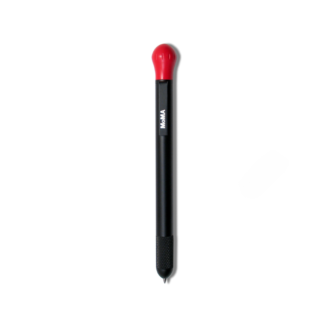 Acme Studio Retractable Rollerball Pen - Ogma — uncapped with cap posted