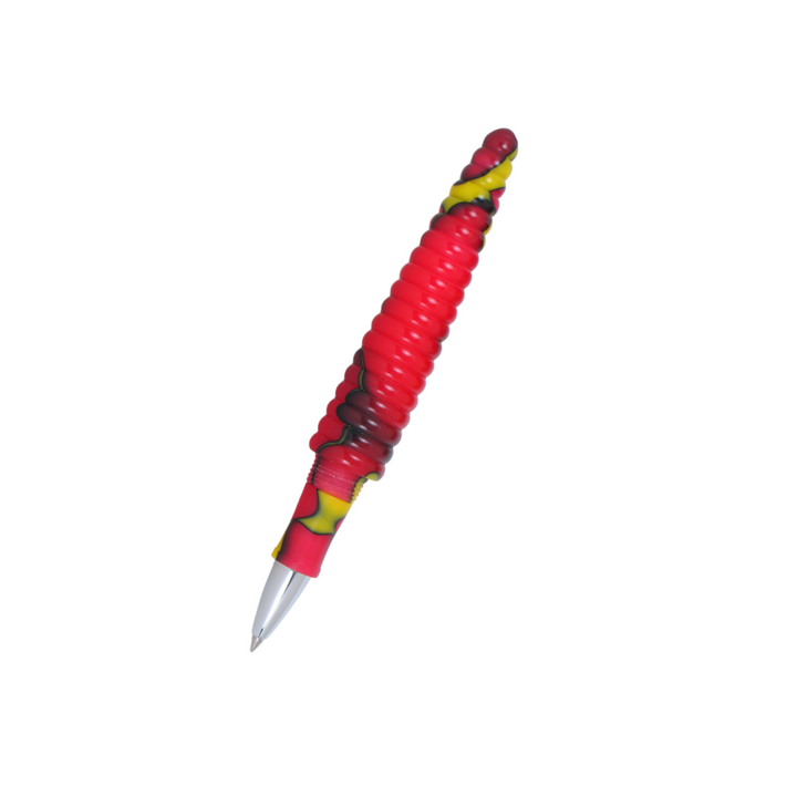 Acme Studio Rollerball Pen - Rings Yellow/Red — capped