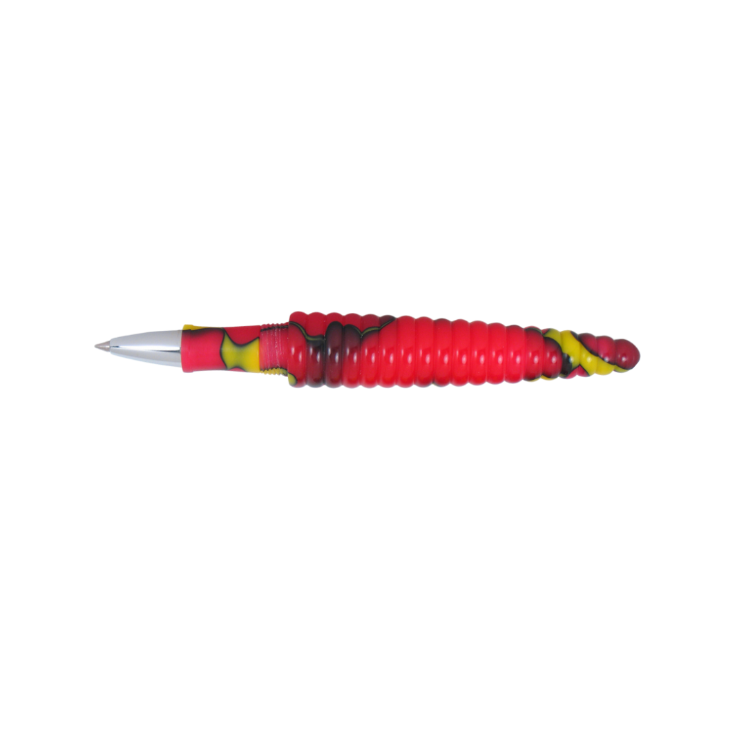 Acme Studio Rollerball Pen - Rings Yellow/Red — with packaging
