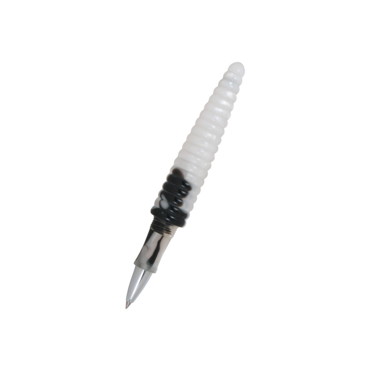 Acme Studio Rollerball Pen - Rings Black/White — capped