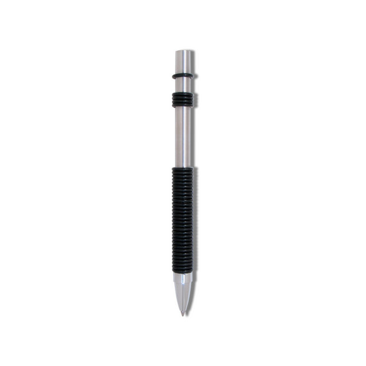 Acme Studio Retractable Rollerball Pen - Oh-Ring — uncapped with cap posted