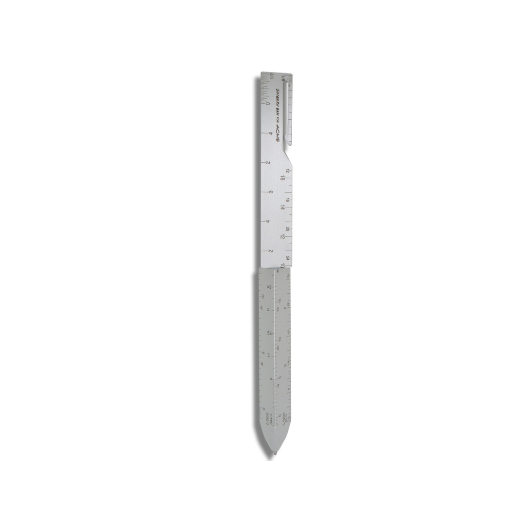 Acme Studio Retractable Ballpoint Pen - Scale — uncapped with cap posted