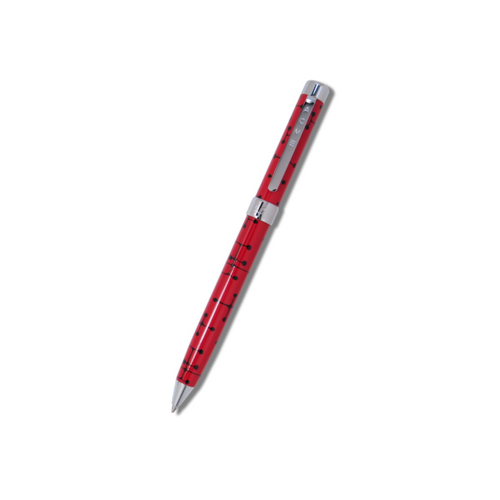 Acme Studio Retractable Ballpoint Pen - Dots Red — capped