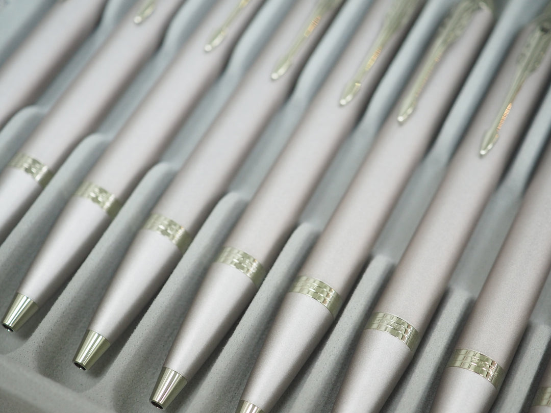Parker IM PROFESSIONAL Ballpoint Pen in Monochrome Champagne — Parker ballpoint pen — reliable smooth-writing everyday pen, at Cityluxe Singapore