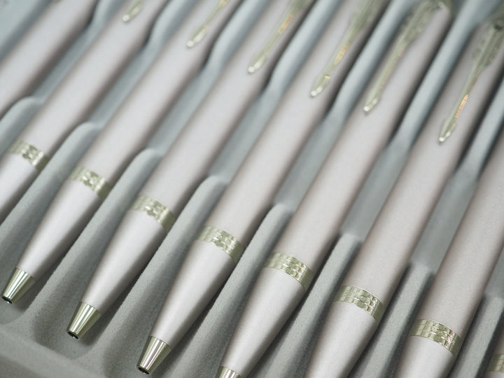Parker IM PROFESSIONAL Ballpoint Pen in Monochrome Champagne — Parker ballpoint pen — reliable smooth-writing everyday pen, at Cityluxe Singapore