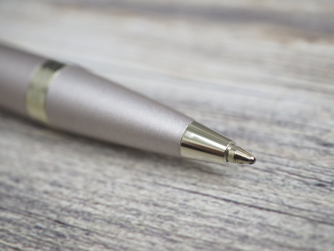 Parker IM PROFESSIONAL Ballpoint Pen in Monochrome Champagne — Parker ballpoint pen — reliable smooth-writing everyday pen, at Cityluxe Singapore