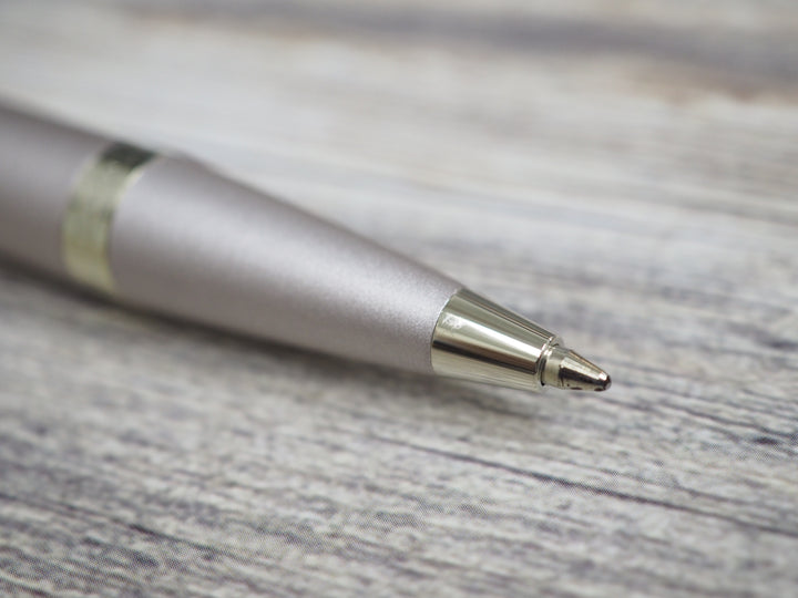 Parker IM PROFESSIONAL Ballpoint Pen in Monochrome Champagne — Parker ballpoint pen — reliable smooth-writing everyday pen, at Cityluxe Singapore