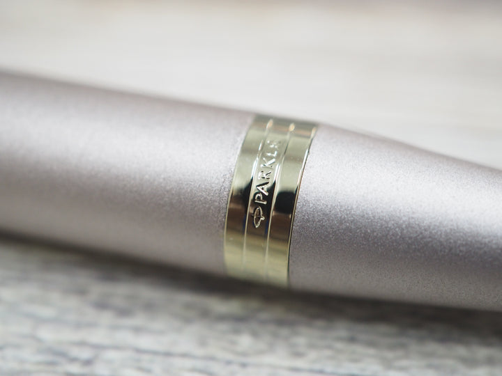Parker IM PROFESSIONAL Ballpoint Pen in Monochrome Champagne — Parker ballpoint pen — reliable smooth-writing everyday pen, at Cityluxe Singapore