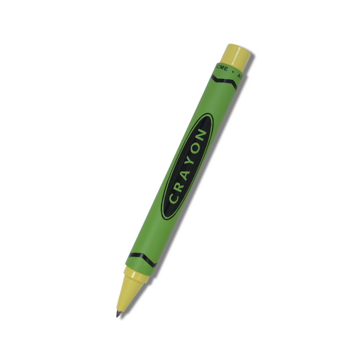 Acme Studio Retractable Rollerball Pen - Crayon Lime Green — capped
