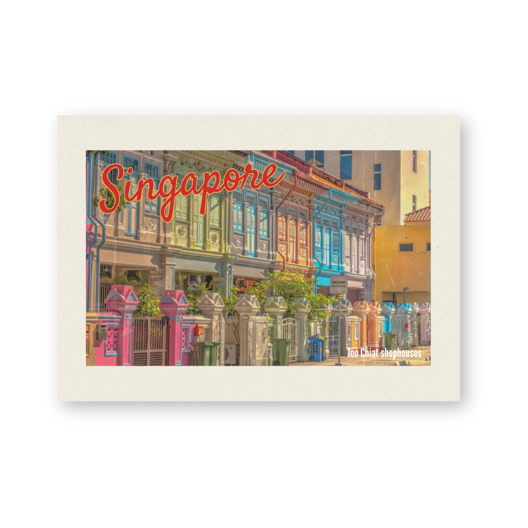 Postcard in Vintage Joo Chiat — WhereTo postcard — premium stationery and lifestyle, at Cityluxe Singapore