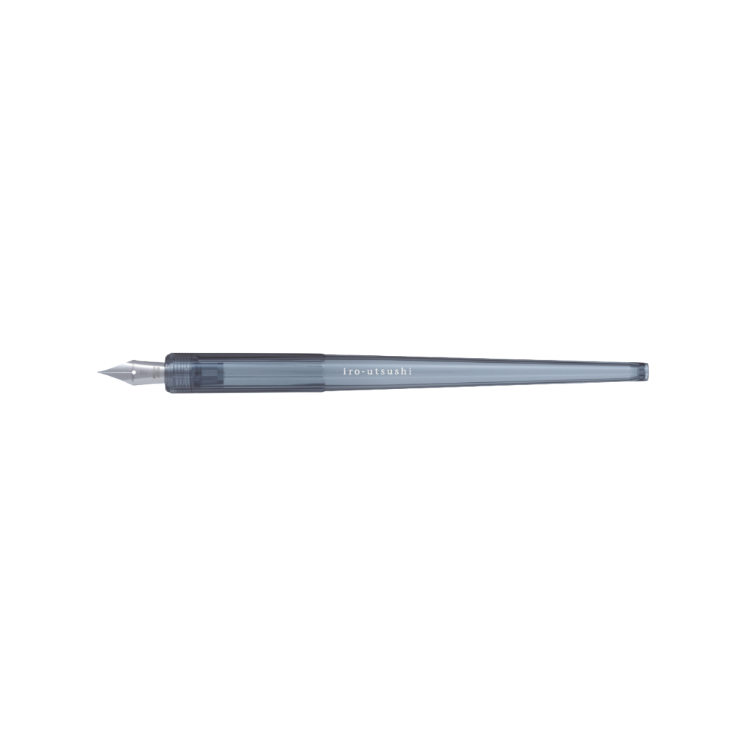 Pilot Iro-Utsushi Dip Fountain Pen - Clear Black — nib close-up