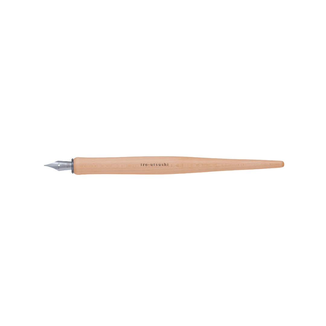 Pilot Iro-Utsushi Dip Fountain Pen - ECRU Wood — nib close-up