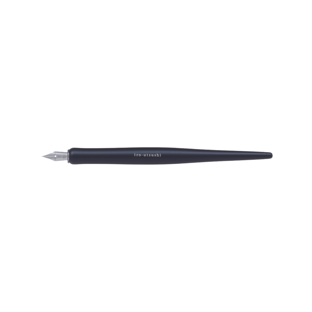 Pilot Iro-Utsushi Dip Fountain Pen - BK Wood — nib close-up