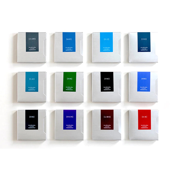 Pilot Iroshizuku Ink Cartridge - Ama-iro — flat lay