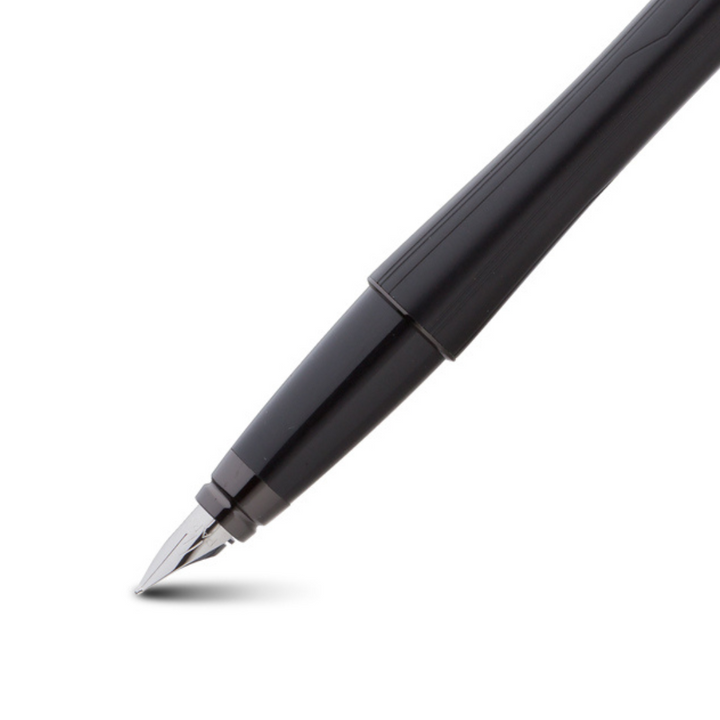 Parker Urban Premium Fountain Pen - Matte Black with Polished Black Trims — with packaging