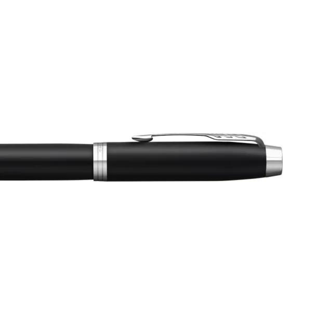Parker IM Essential Matte Black CT Fountain Pen in Medium Nib — Parker fountain pen — precision nib writing instrument, at Cityluxe Singapore stationery store