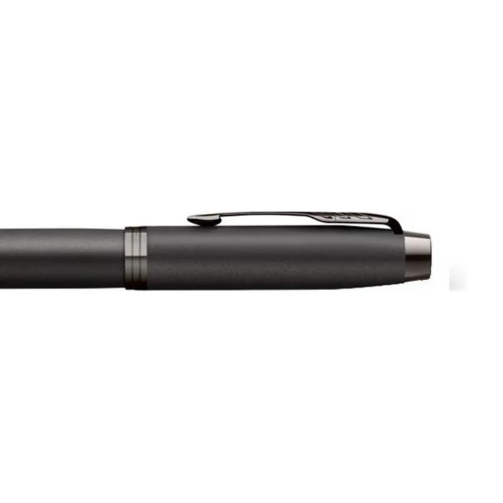 Parker IM PROFESSIONAL Rollerball Pen - Monochrome Titanium — flat lay