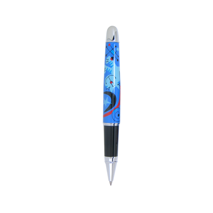 Acme Studio Rollerball Pen - Cats — uncapped with cap posted