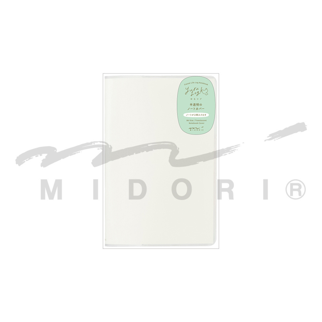 Midori Yuru Log Notebook Cover <B6> - PVC — back cover