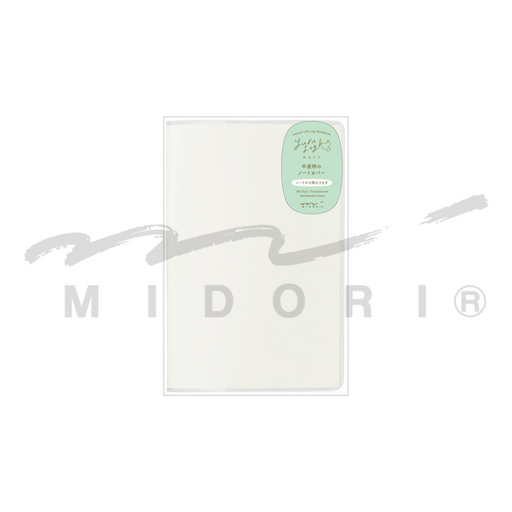 Midori Yuru Log Notebook Cover <B6> - PVC — back cover