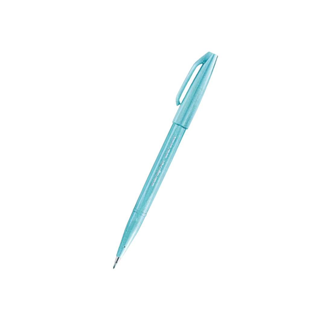 Pentel Touch Brush Sign Pen Pale Blue — Pentel brush pen — premium stationery and lifestyle, at Cityluxe Singapore